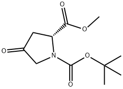 1-tert-Butyl 2-methyl (2R)-4-oxopyrrolidine-1,2-dicarboxylate Structural