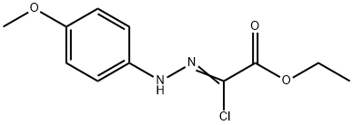 Acetic acid, 2-chloro-2-[2-(4-methoxyphenyl)hydrazinylidene], ethyl ester Structural Picture