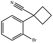 1-(2-Bromophenyl)-cyclobutanecarbonitrile Structural