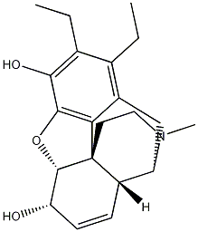 Diethylmorphine Structural