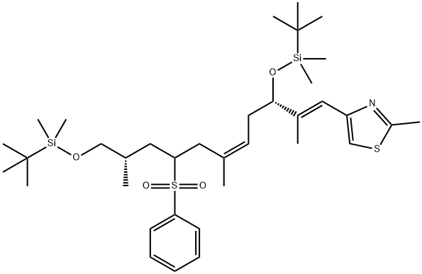 4-[(1E,3S,5Z,8R/S,10S)-3,11-Bis-{[tert-butyl(dimethyl)silyl]oxy}-2,6,10-trimethyl-8-(phenylsulfonyl)undeca-1,5-dienyl]-2-methyl-1,3-thiazole