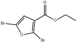 Ethyl 2,5-dibromofuran-3-carboxylate Structural