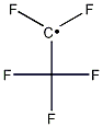Pentafluoro ethyl radical Structural