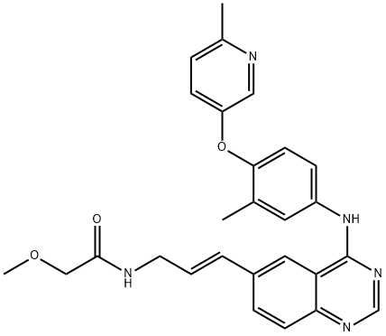 2-Methoxy-N-[(2E)-3-[4-[[3-methyl-4-[(6-methyl-3-pyridinyl)oxy]phenyl]amino]-6-quinazolinyl]-2-propen-1-yl]acetamide