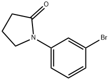 1-(3-bromophenyl)pyrrolidin-2-one Structural