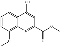 Methyl 4-hydroxy-8-methoxyquinoline-2-carboxylate Structural