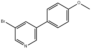 3-BROMO-5-(4-METHOXYPHENYL)PYRIDINE Structural