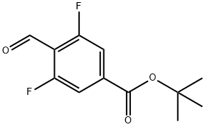 T-butyl 4-formyl-3,5-difluorobenzoate Structural