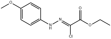 Ethyl (2Z)-chloro[(4-methoxyphenyl)hydrazono]ethanoate Structural