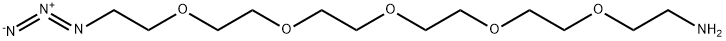 17-Azido-3,6,9,12,15-pentaoxaheptadecan-1-amine Structural