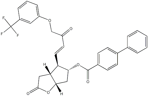 [1,1'-Biphenyl]-4-carboxylic acid (3aR,4R,5R,6aS)-hexahydro-2-oxo-4-[(1E)-3-oxo-4-[3-(trifluoromethyl)phenoxy]-1-buten-1-yl]-2H-cyclopenta[b]furan-5-yl ester