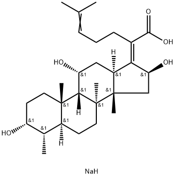 16-Deacetyl Fusidic Acid Sodium Salt Structural