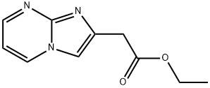 Imidazo[1,2-a]pyrimidin-2-yl-acetic acidethylester Structural