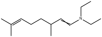 N,N-diethyl-3,7-dimethyl-1,6-Octadien-1-amine Structural