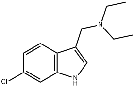 6-Chloro-3-diethylaminomethyl-indole Structural