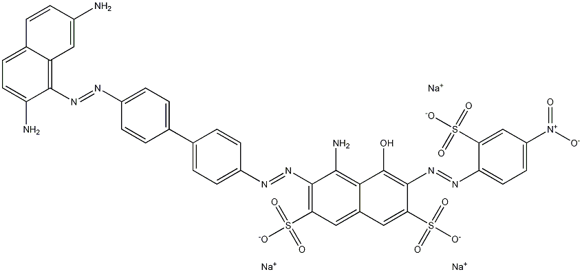 4-Amino-3-[[4'-[(2,7-diamino-1-naphtyl)azo]-1,1'-biphenyl-4-yl]azo]-5-hydroxy-6-[(4-nitro-2-sulfophenyl)azo]-2,7-naphthalenedisulfonic acid trisodium salt