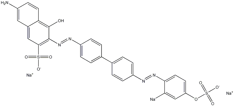 7-Amino-4-hydroxy-3-[[4'-[(4-hydroxy-2-sodiosulfophenyl)azo]-1,1'-biphenyl-4-yl]azo]naphthalene-2-sulfonic acid sodium salt Structural