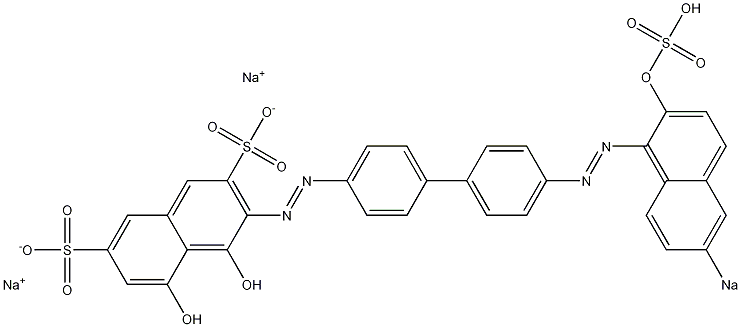 4,5-Dihydroxy-3-[[4'-[(2-hydroxy-6-sodiosulfo-1-naphthalenyl)azo]-1,1'-biphenyl-4-yl]azo]naphthalene-2,7-disulfonic acid disodium salt