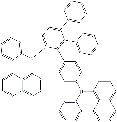 N,N'-Di-1-naphthalenyl-N,N'-diphenyl-[quaterphenyl]-4,4'''-diamine Structural