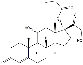 Hydrocortisone 17-Propionate Structural