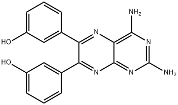 3,3'-(2,4-Diamino-6,7-pteridinediyl)bisphenol Structural