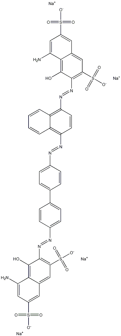 5-Amino-3-[[4'-[[4-[(8-amino-1-hydroxy-3,6-disulfo-2-naphtyl)azo]-1-naphtyl]azo]-1,1'-biphenyl-4-yl]azo]-4-hydroxy-2,7-naphthalenedisulfonic acid tetrasodium salt