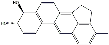 trans-9,10-Dihydro-9,10-dihydroxy-3-methylcholanthrene Structural