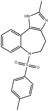 2-Methyl-6-[(4-methylphenyl)sulfonyl]-1,4,5,6-tetrahydroimidazo[4,5-d][1]benzazepine Structural