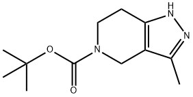 tert-Butyl 3-methyl-6,7-dihydro-1H-pyrazolo[4,3-c]pyridine-5(4H)-carboxylate Structural