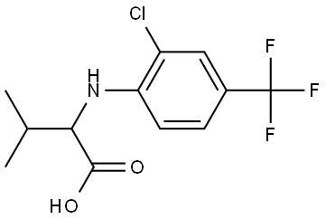 Valine, N-(2-chloro-4-(trifluoromethyl)phenyl)- Structural