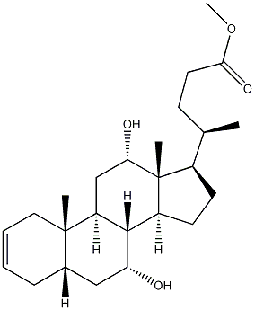 (5beta,7alpha,12alpha)-7,12-Dihydroxychol-2-en-24-oic acid methyl ester