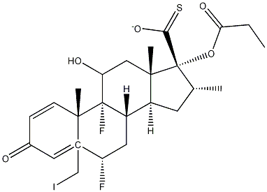 5-Iodomethyl 6a,9a-Difluoro-11-hydroxy-16a-methyl-3-oxo-17a-(propionyloxy)-androsta-1,4-diene-17-carbothioate