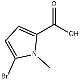 5-Bromo-1-methyl-1H-pyrrole-2-carboxylicacid Structural