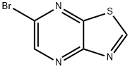 6-BROMOTHIAZOLO[5,4-B]PYRAZINE Structural