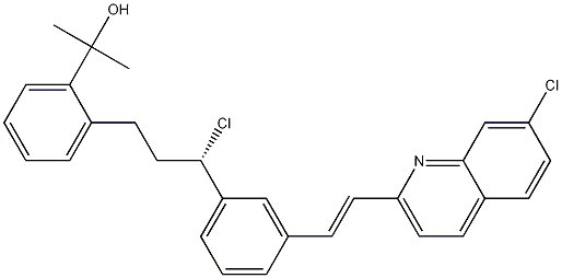 2-[2-[(3S)-3-[3-[(1E)-2-(7-Chloroquinolin-2-yl)ethenyl]phenyl]-3-chloropropyl]phenyl]-2-propanol
