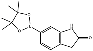 6-(4,4,5,5-Tetramethyl-1,3,2-dioxaborolan-2-yl)indolin-2-one Structural