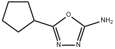 5-cyclopentyl-1,3,4-oxadiazol-2-amine Structural