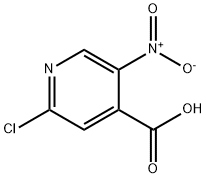 2-Chloro-5-nitro isonicotinic acid Structural