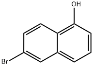 6-Bromo-1-hydroxynaphthalene Structural
