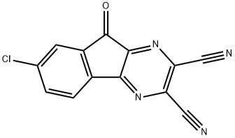 7-Chloro-9-oxo-9H-indeno[1,2-b]pyrazine-2,3-dicarbonitrile Structural