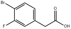 4-BROMO-3-FLUOROPHENYLACETIC ACID Structural