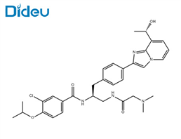 3-Chloro-N-{(1S)-2-[(N,N-dimethylglycyl)amino]-1-[(4-{8-[(1S)-1-hydroxyethyl]imidazo[1,2-a]pyridin-2-yl}phenyl)methyl]ethyl}-4-[(1-methylethyl)oxy]benzamide