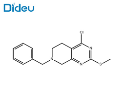 7-benzyl-4-chloro-2-(methylthio)-5,6,7,8-tetrahydropyrido[3,4-d]pyrimidine