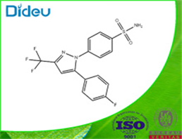 4-[5-(4-FLUOROPHENYL)-3-(TRIFLUOROMETHYL)PYRAZOL-1-YL]BENZENE-1-SULFONAMIDE