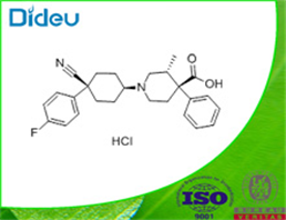 1-(4-Cyano-4-(4-fluorophenyl)cyclohexyl)-3-methyl-4-phenylpiperidine-4-carboxylic acid monohydrochloride