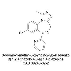 8-bromo-1-methyl-6-(pyridin-2-yl)-4H-benzo[f][1,2,4]triazolo[4,3-a][1,4]diazepine