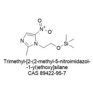 1H-Imidazole, 2-methyl-5-nitro-1-[2-[(trimethylsilyl)oxy]ethyl]-