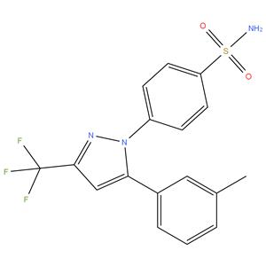 4-[5-(3-Methylphenyl)-3-(trifluoromethyl)-1H-pyrazol-1-yl]benzenesulfonamide