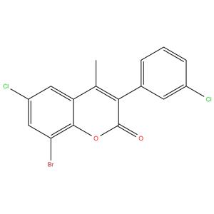 8-Bromo-6-Chloro-3(3-Chloro Phenyl)-4-Methyl Coumarin