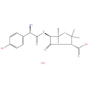 (2S,5R,6R)-6-[[(2R)-2-Amino-2-(4-hydroxyphenyl)acetylamino]- 3,3-dimethyl-7-oxo-4-thia-1azabicyclo[3.2.0]heptane-2-
carboxylic acid trihydrate